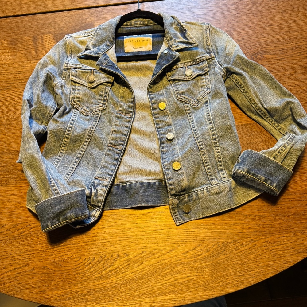 All Saints Blue Jean Jacket Classic Denim Style